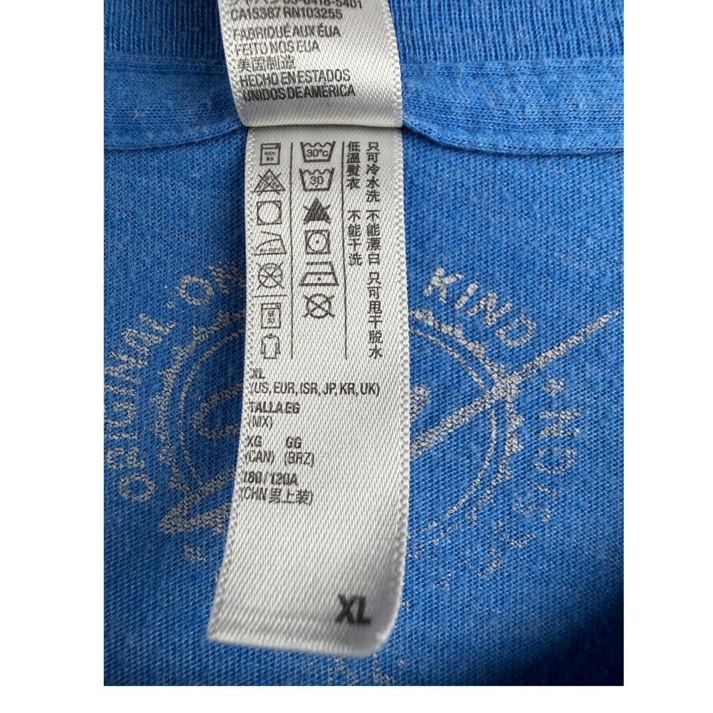 Cleveland Birthplace of a Super Hero Blue T-Shirt Mens XL Vintage Style - Picture 3 of 4